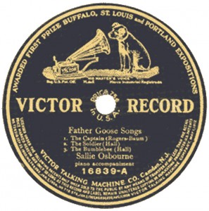 étiquette vinyle Victor record